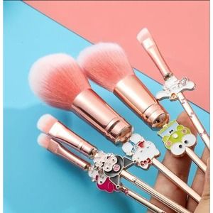 Hello‎ Kitty 5 Piece Makeup Brush Set Metal Kuromi My Melody